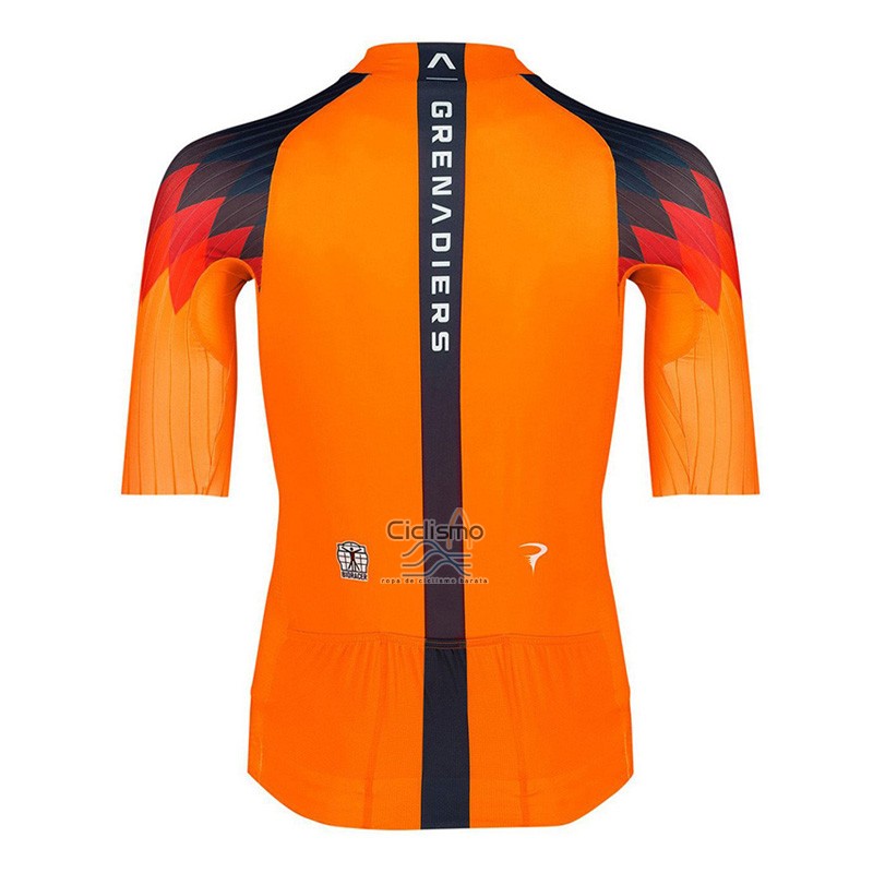 Ineos Grenadiers Ropa Ciclismo Culotte Corto 2023 Mangas Cortas Naranja